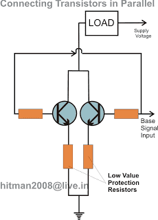 how to connect transistors in parallel