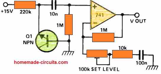 noise generator circuit using op amp